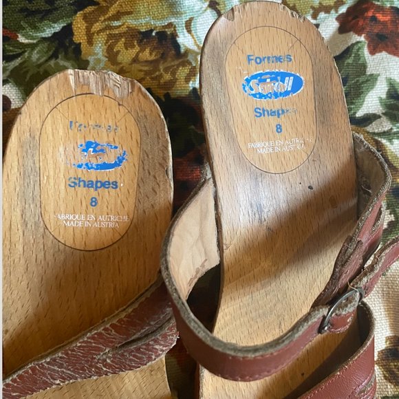 Dr.Sholls Shapes Wooden Clogs Size 8 - Picture 6 of 6